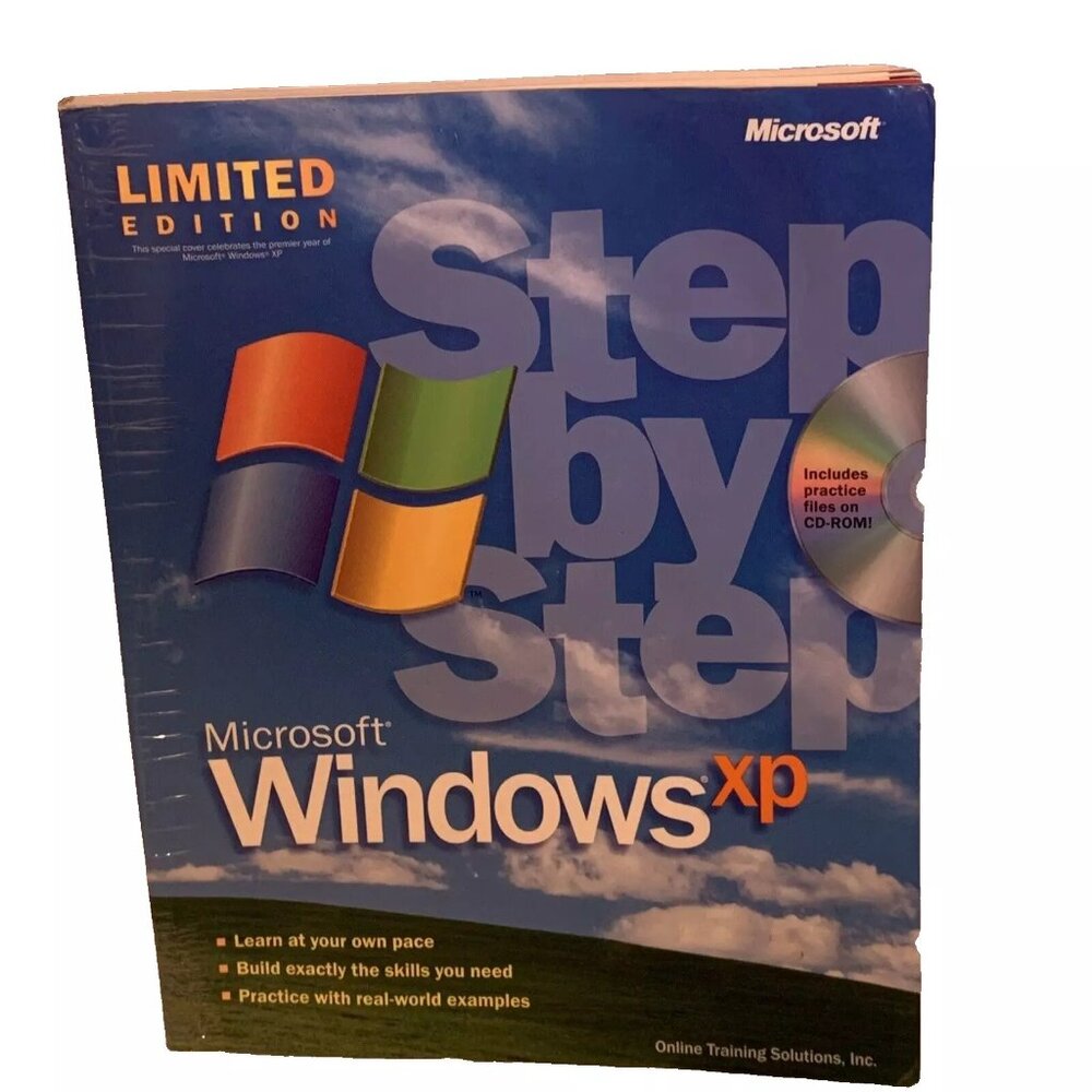 Step By Step Book w CD- Microsoft Windows XP 2001 LIMITED EDITION